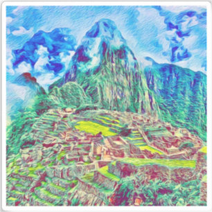 Machu Picchu Vinyl Sticker