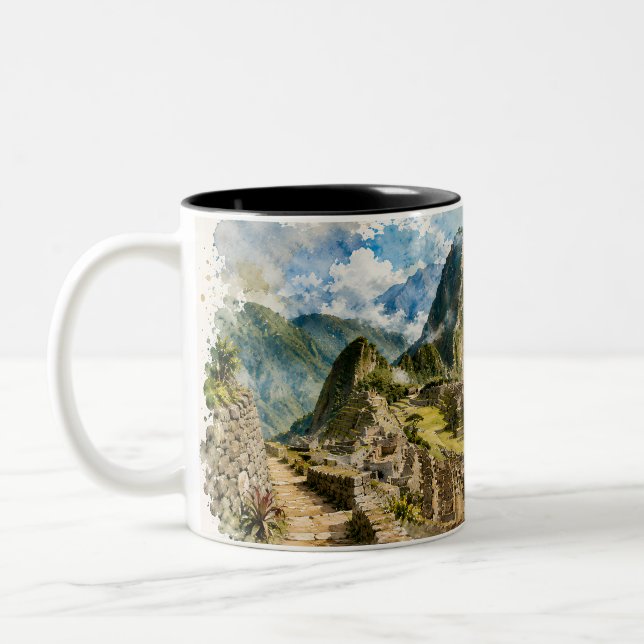 MACHUPICCHU Two-Tone COFFEE MUG (Left)
