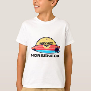 Machusetts Horseneck Surfboard Beach Surfing For M T-Shirt