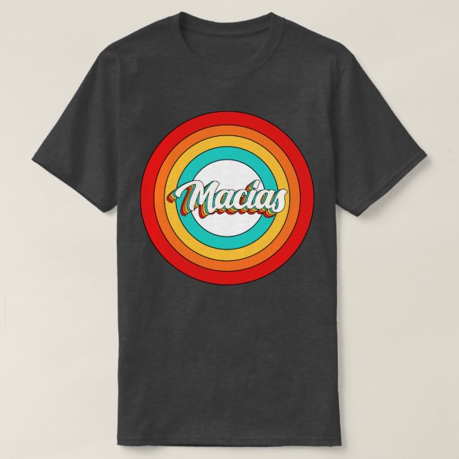 Macias Name Shirt Vintage Macias Circle (Design Front)