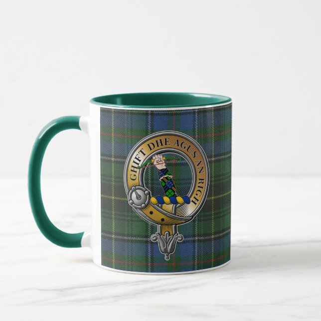 MacInnes Tartan & Badge Mug (Left)