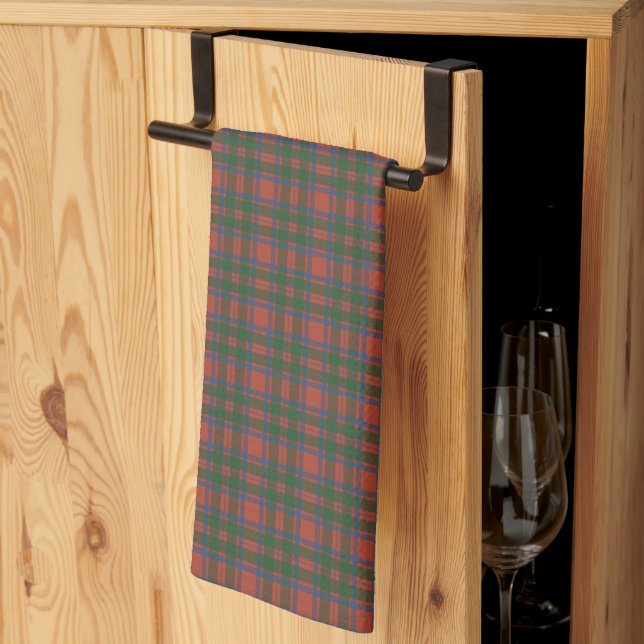 MacIntosh Clan Ancient Original Scottish Tartan Tea Towel (Thirds Fold)