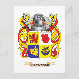 MacIntosh Coat of Arms (Family Crest) Postcard