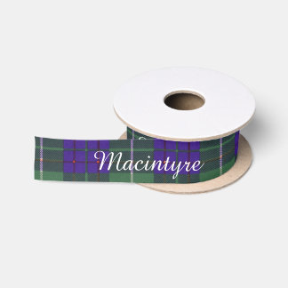 Macintyre clan Plaid Scottish tartan Satin Ribbon