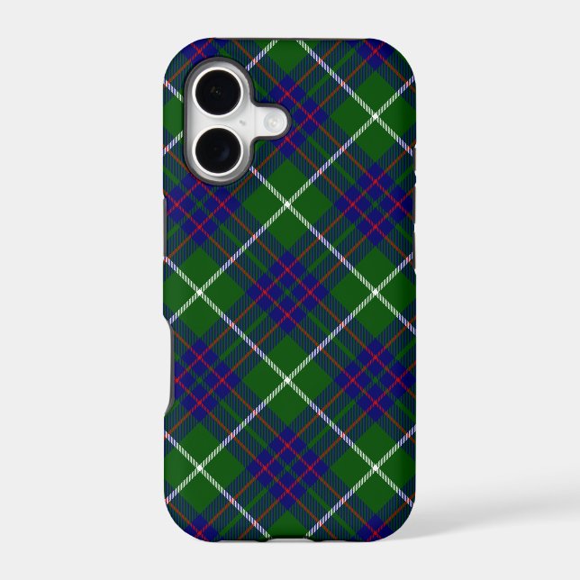 MacIntyre tartan green blue plaid (Back)