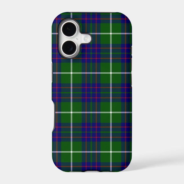 MacIntyre tartan green blue plaid (Back)