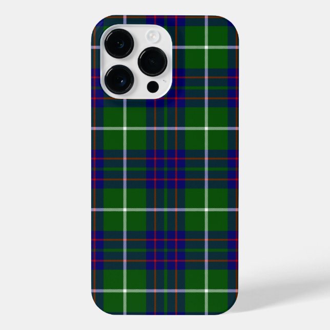 MacIntyre tartan green blue plaid iPhone Case (Back)