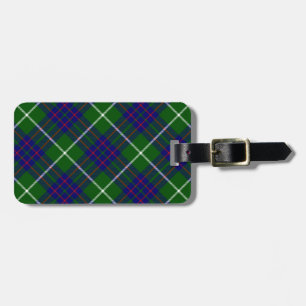 MacIntyre tartan green blue plaid Luggage Tag