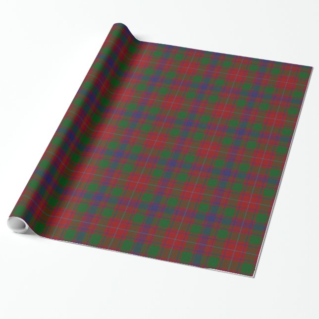 MacIntyre Tartan Plaid Wrapping Paper (Unrolled)
