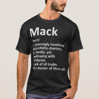MACK Definition Personalized Name Funny Birthday G