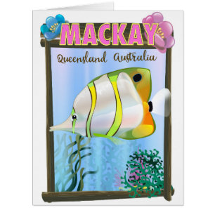Mackay Australia Tropical travel poster