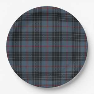 MacKay Blue Tartan Paper Plate