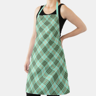 Mackay Blue Tartan Plaid Pattern Apron