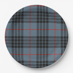 Mackay Blue Tartan Plaid Pattern Paper Plate
