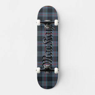 Mackay Blue Tartan Plaid Pattern Skateboard