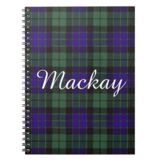 Mackay clan Plaid Scottish tartan Spiral Notebook