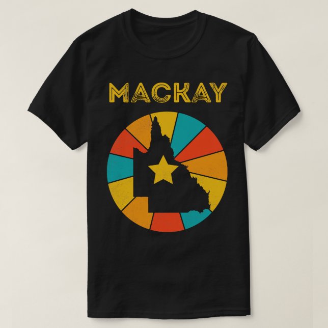 Mackay Queensland Vintage Distressed Souvenir 1 T-Shirt (Design Front)
