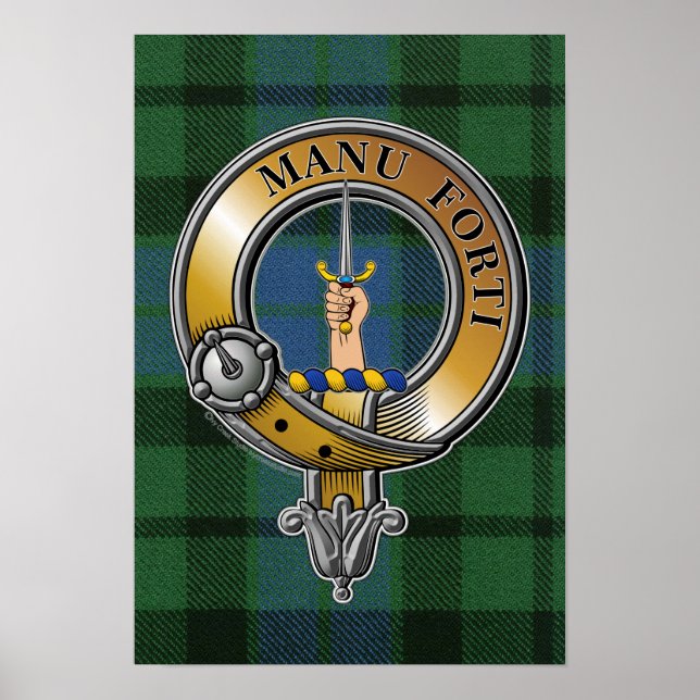 MacKay Tartan & Badge Poster (Front)