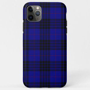 MacKay tartan blue black plaid Case-Mate iPhone Case