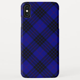 MacKay tartan blue black plaid Case-Mate iPhone Case