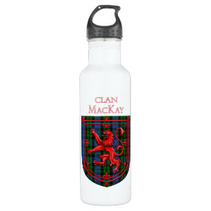 MacKay Tartan Scottish Plaid Lion Rampant 710 Ml Water Bottle
