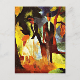 Macke - People by the Lake Postcard
