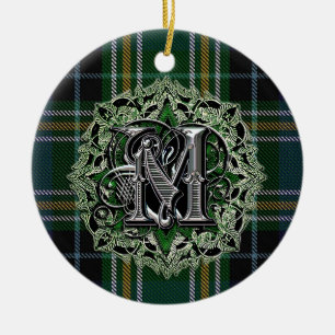 MacKellar Clan Plaid Monogram ornament