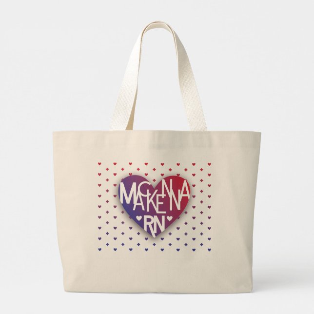 Mackenna RN Lover's Heart Tote (Back)