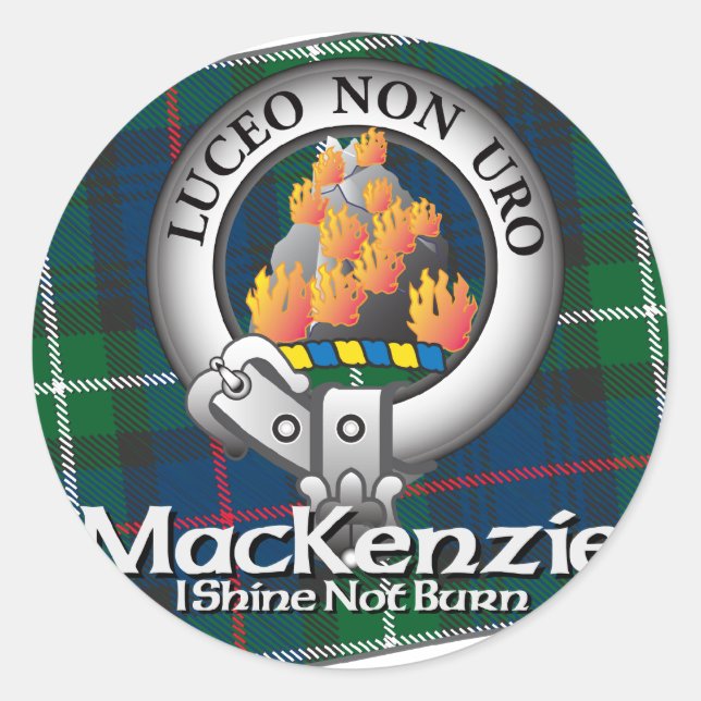 Mackenzie Clan Classic Round Sticker (Front)