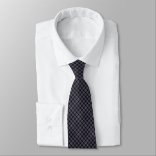 Mackenzie Clan Reproduction Tartan Brown Plaid Tie