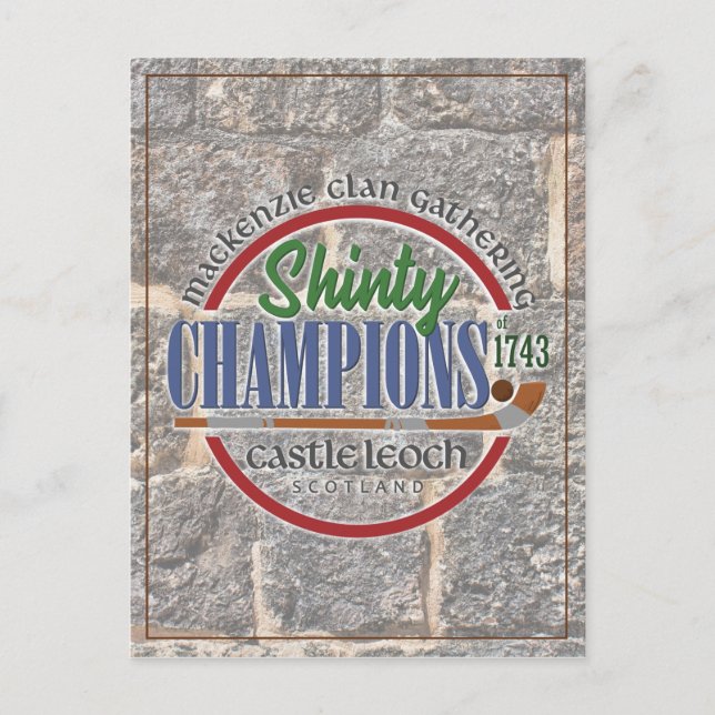 MacKenzie Gathering Shinty Outlandish Postcard (Front)