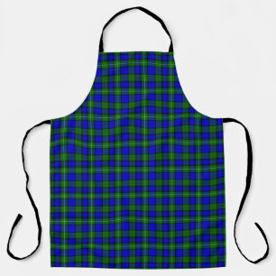 MacKenzie tartan blue green plaid Apron