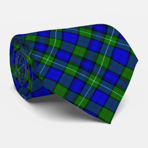 MacKenzie tartan blue green plaid Tie