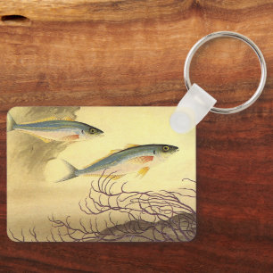 Mackerel Fish Swimming in the Ocean Key Ring