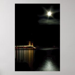 Mackinac at Midnight Poster