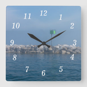 Mackinac Breakwater Wall Clock