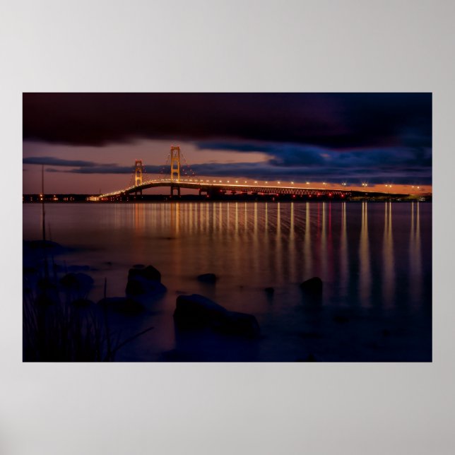 Mackinac Bridge #1257 Poster (Front)