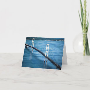 Mackinac Bridge Blank Card
