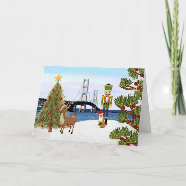 Mackinac Bridge Christmas Card (Front)