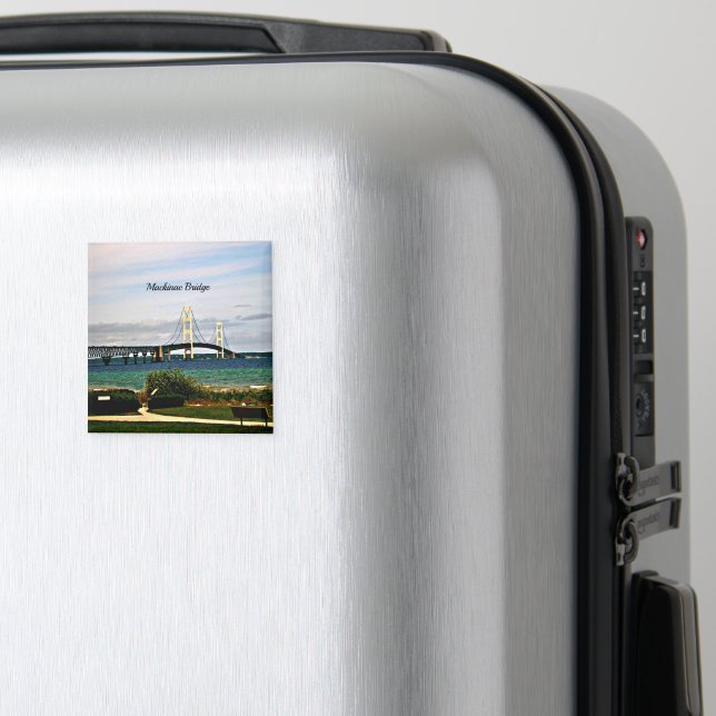 Mackinac Bridge, Mackinac Island Magnet (In Situ (Luggage))