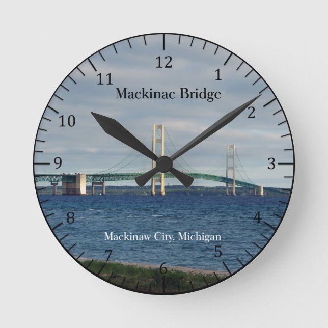 Mackinac Bridge Mackinaw city clock (Front)