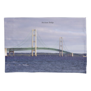 Mackinac Bridge Mackinaw City pillow case
