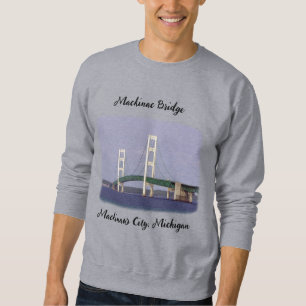 Mackinac Bridge Mackinaw shirt v2 black lettering