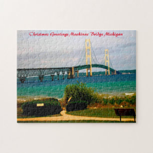 Mackinac Bridge Michigan. Jigsaw Puzzle