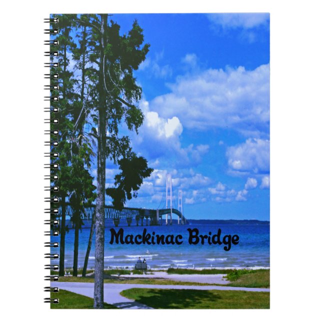 Mackinac Bridge Michigan Notebook (Front)