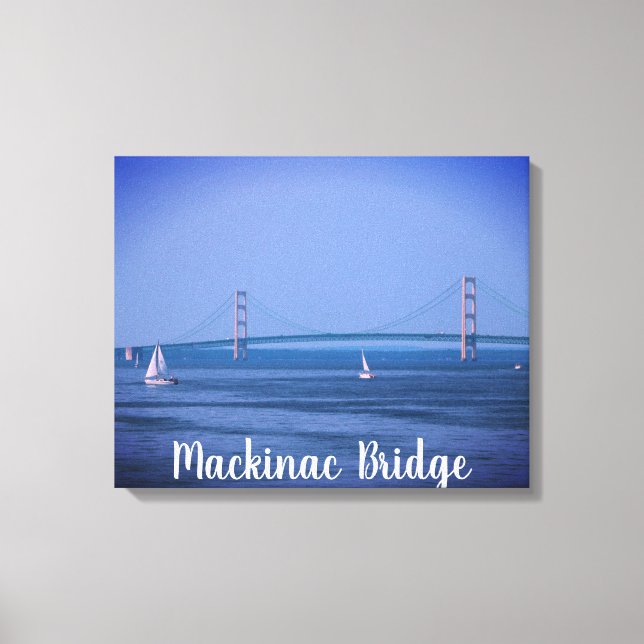 Mackinac Bridge Michigan USA Canvas Print (Front)