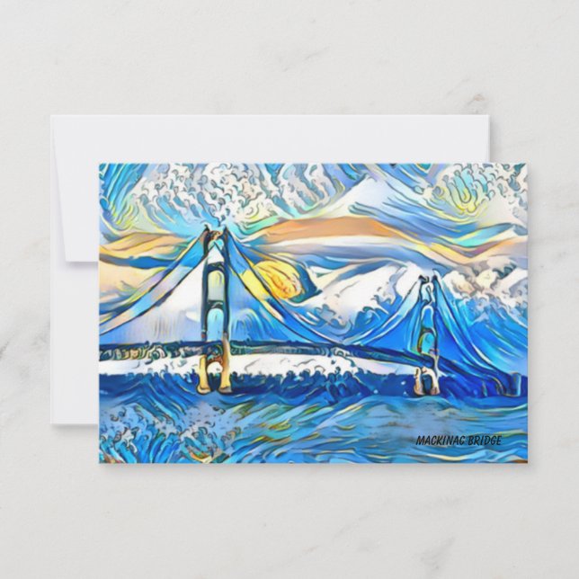 Mackinac Bridge Note Card (Front)