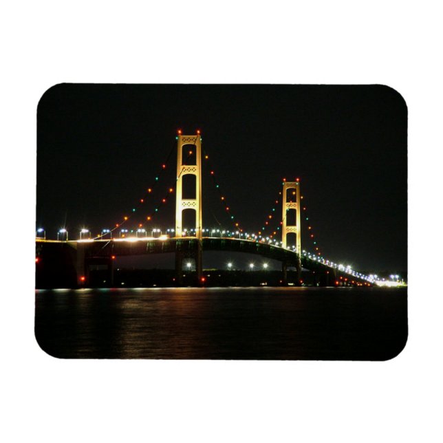 Mackinac Bridge Photo Magnet (Horizontal)