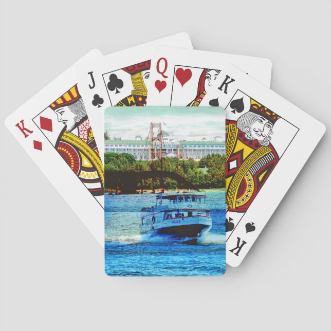 "Mackinac Bridge Playing Cards" Cards (Back)