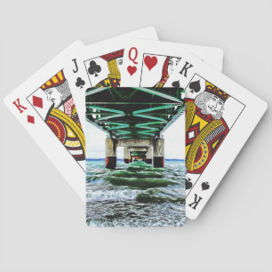 "Mackinac Bridge Playing Cards" Cards